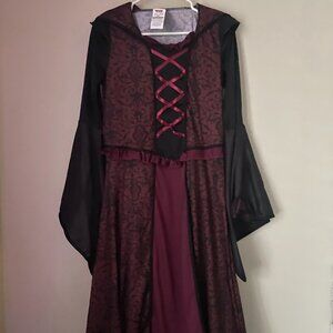 Burgundy & Black Gothic Royal Vampire Costume